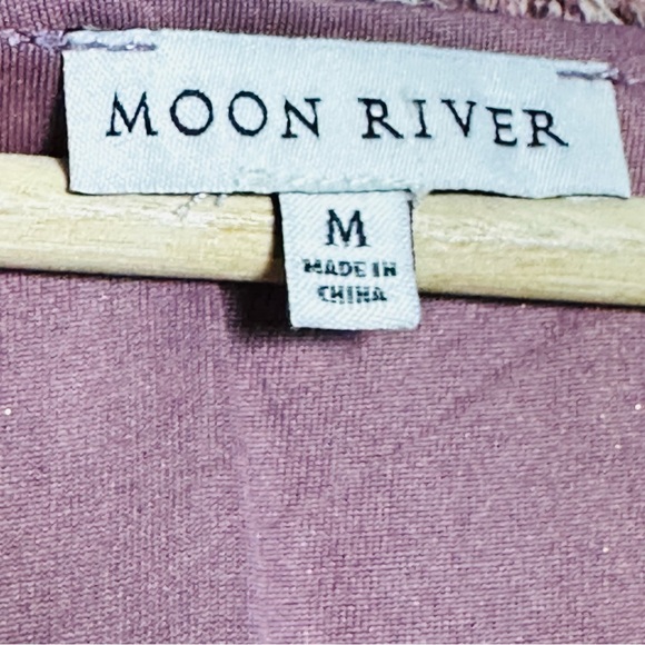 Moon River dainty floral Maxi Dress Tiered Ruffled M Cottagecore Boho Peasant - Picture 5 of 13